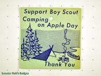 Click to enlarge Support Boy Scouts Camping on Apple Day